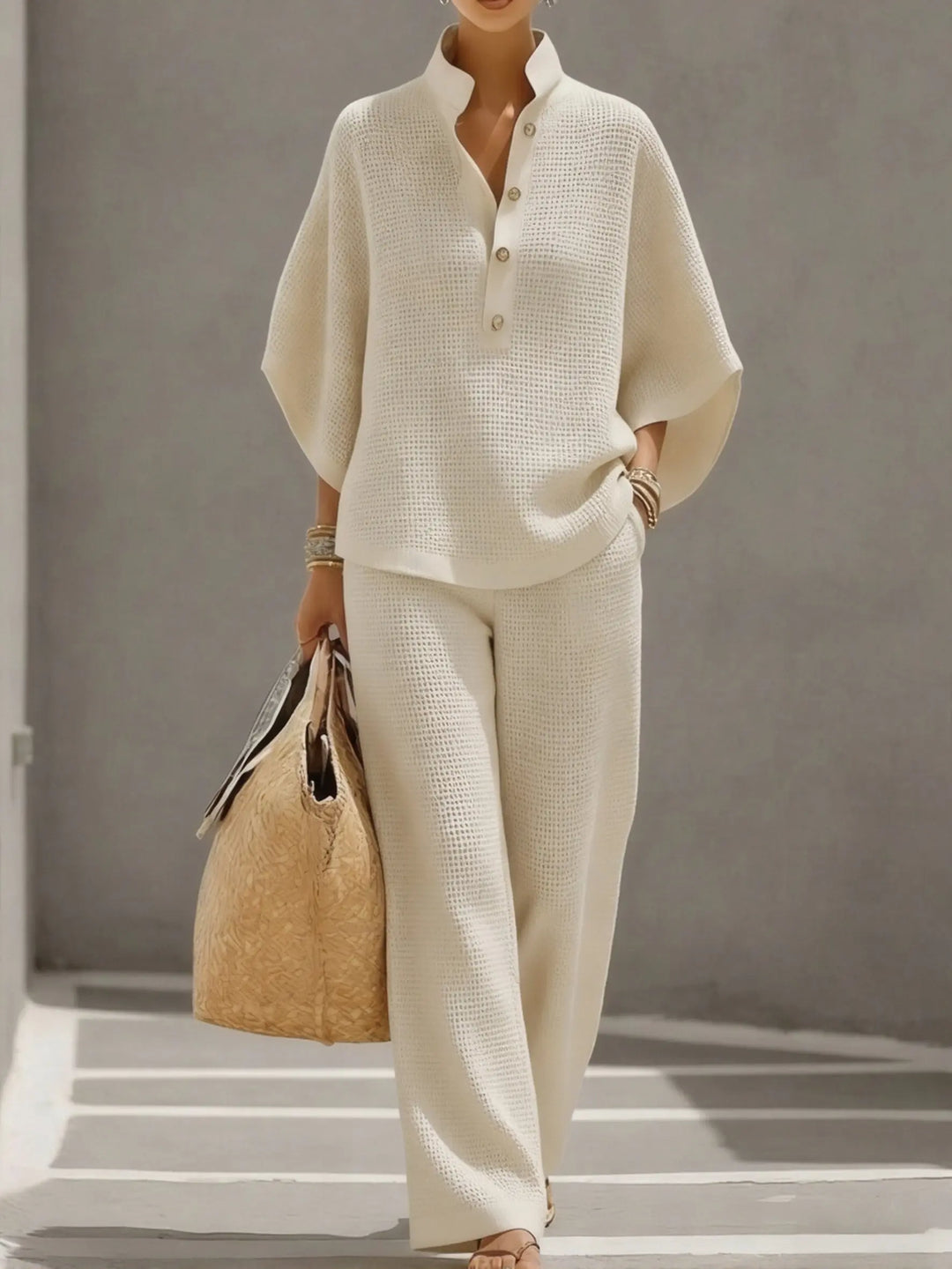 ELENA | Women’s Waffle Two-Piece Set CULT ÉIRE
