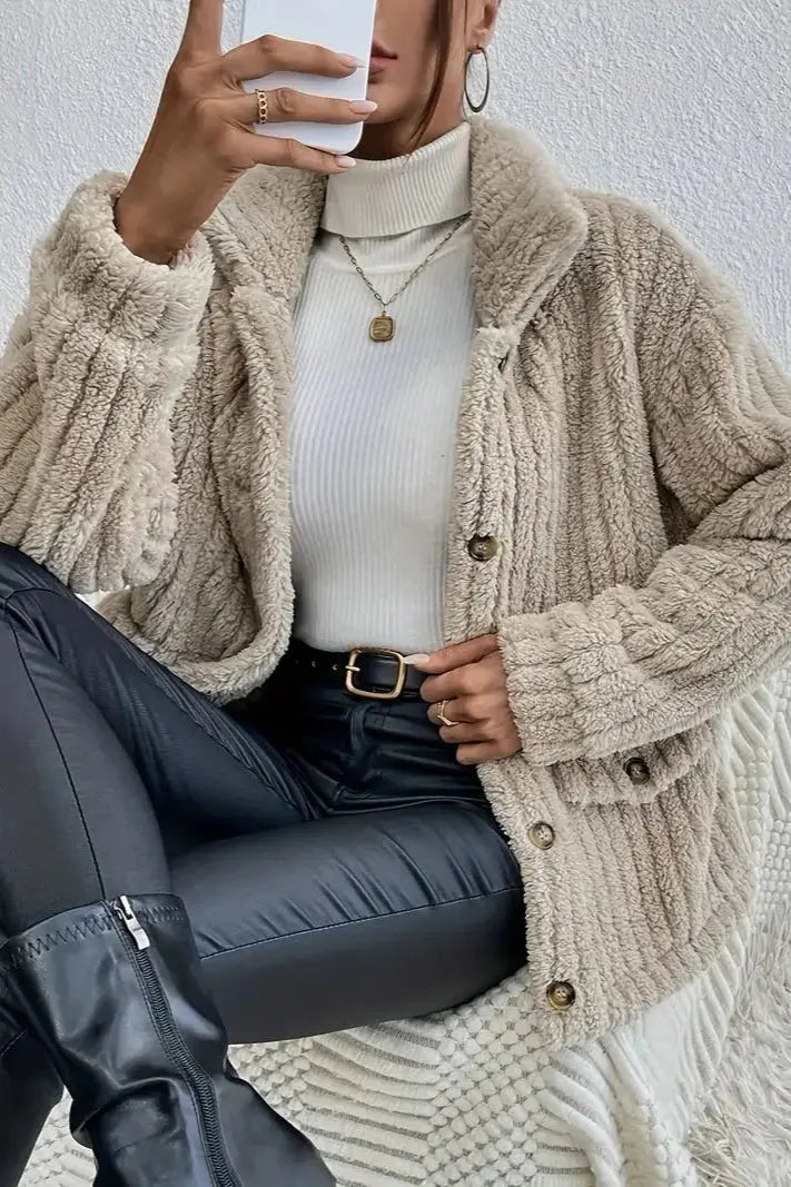 NOVA™ | Double-Sided Velvet Button Cardigan CULT ÉIRE