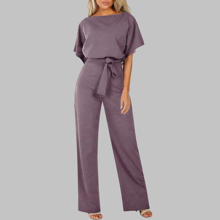 WANNON™ - Casual Tie Front Batwing Sleeve Jumpsuit CULT ÉIRE
