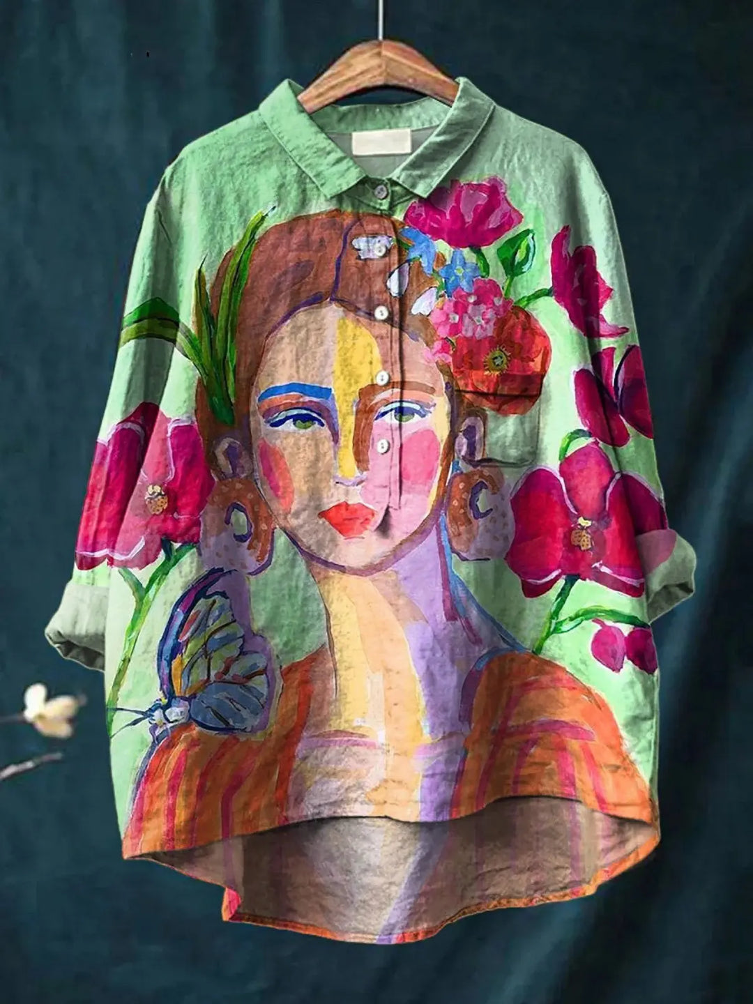 Amaris | Oil Painting Women's Portrait Art Printed Women's Casual  Shirt CULT ÉIRE
