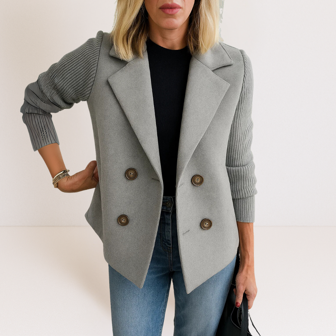 Feyrinna | Elegant Knit-sleeve Jacket CULTÉIRE DUBLIN