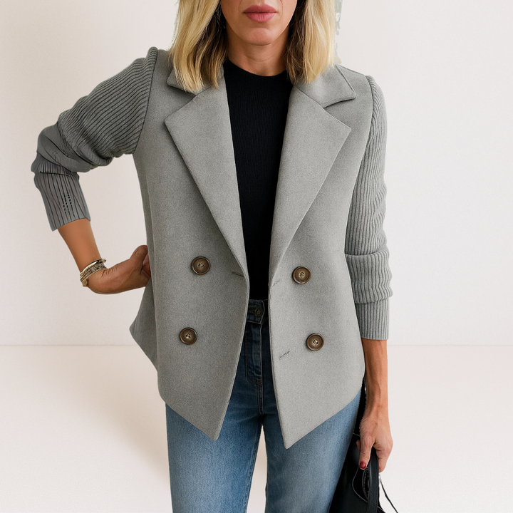 Feyrinna | Elegant Knit-sleeve Jacket CULTÉIRE DUBLIN
