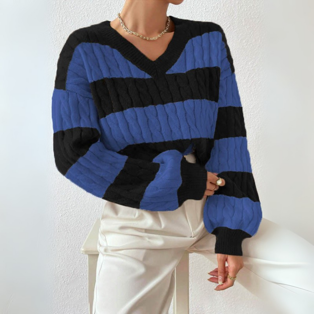 MORTA™ - Comfy V-Neck Long Sleeve Sweater CULTÉIRE DUBLIN