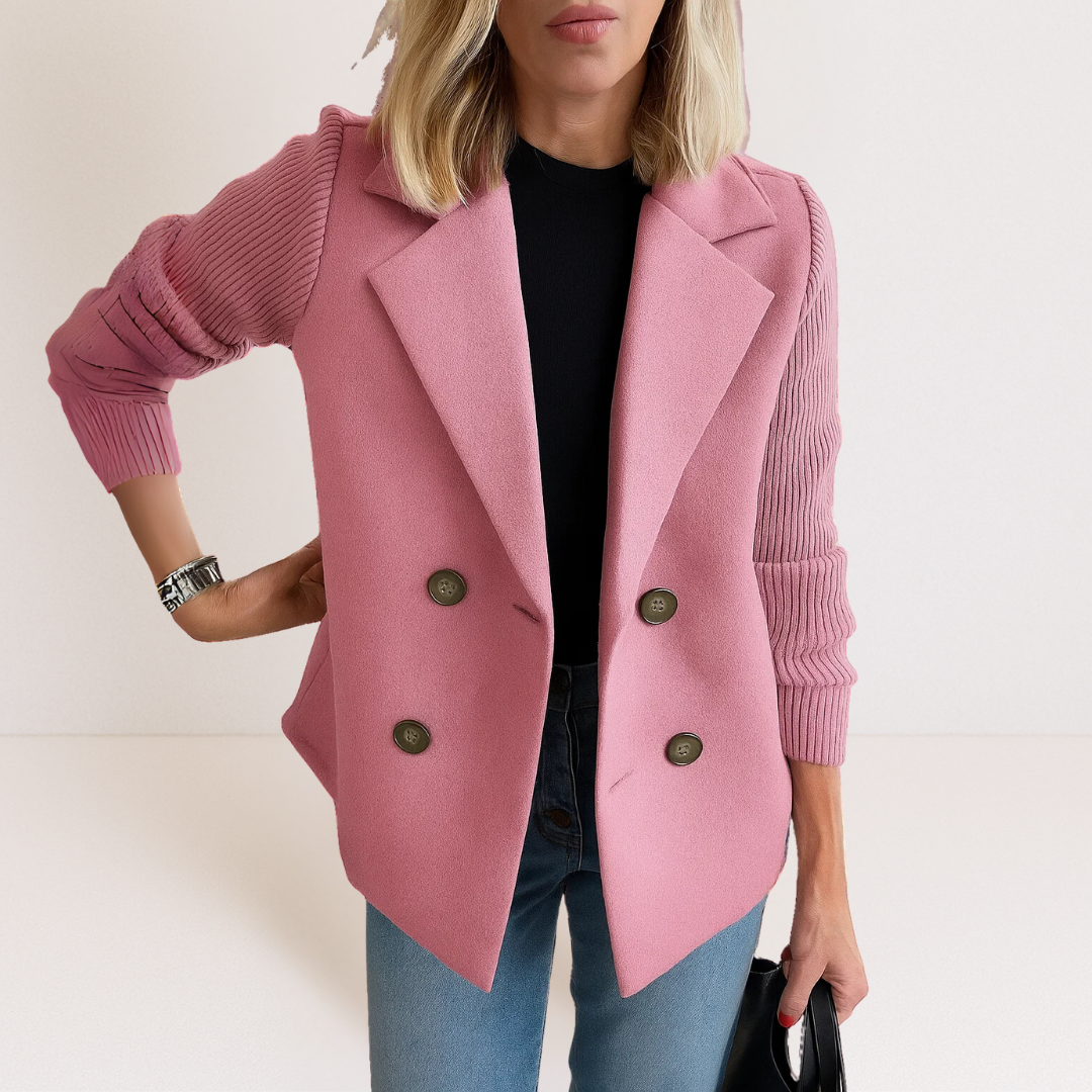 Feyrinna | Elegant Knit-sleeve Jacket CULTÉIRE DUBLIN