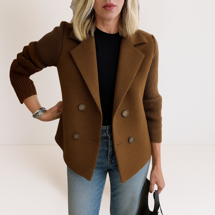 Feyrinna | Elegant Knit-sleeve Jacket CULTÉIRE DUBLIN