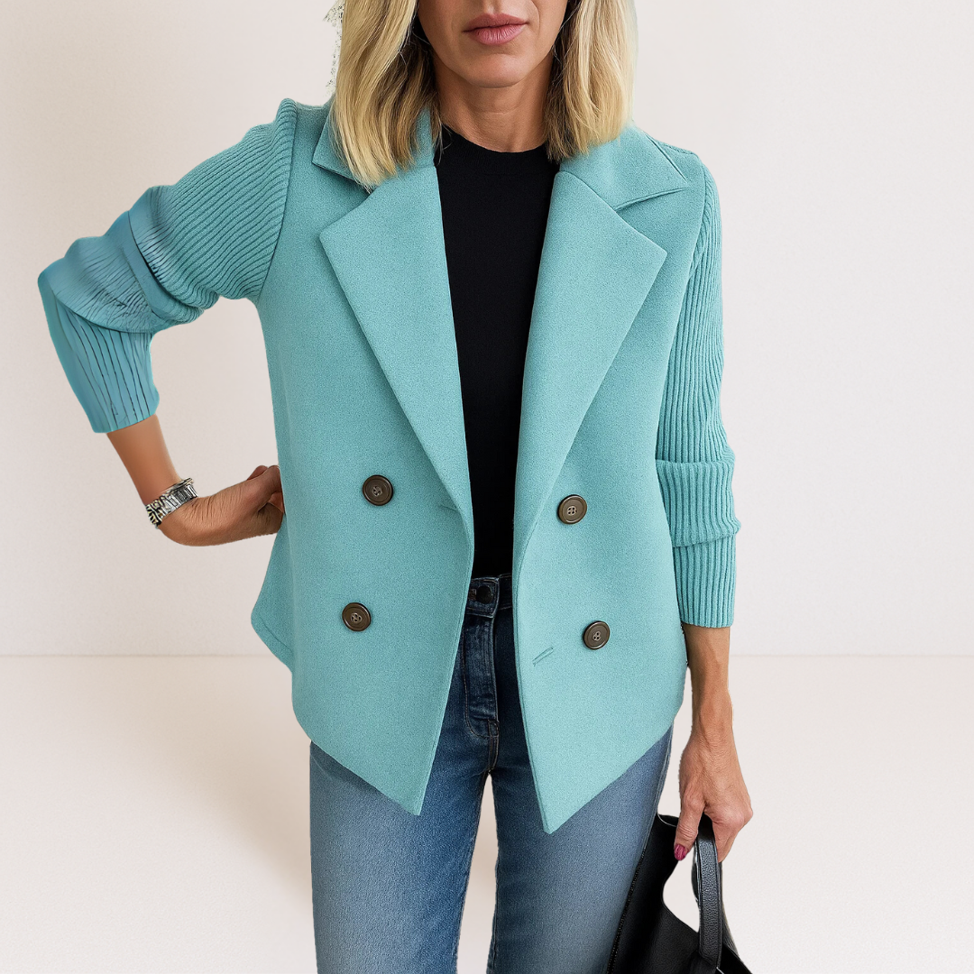 Feyrinna | Elegant Knit-sleeve Jacket CULTÉIRE DUBLIN