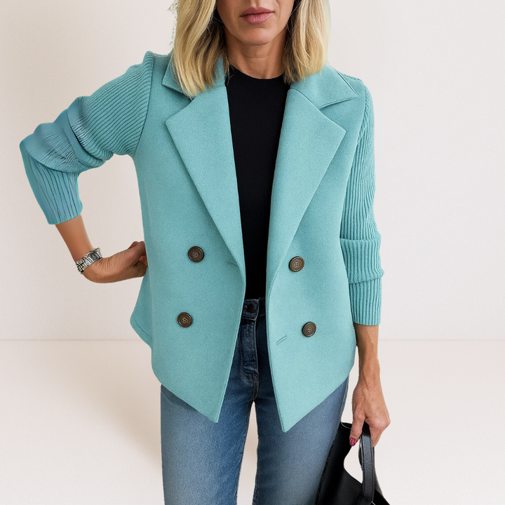 Feyrinna | Elegant Knit-sleeve Jacket CULTÉIRE DUBLIN