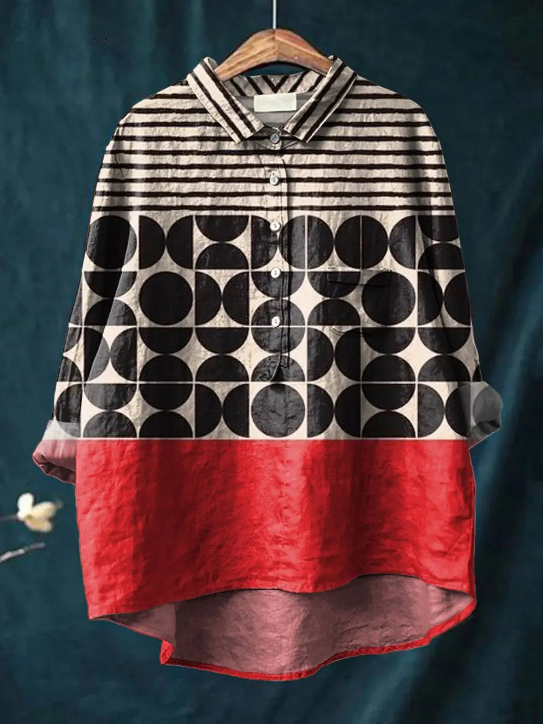 Tessa | Artistry Geometric Pattern Printed Women's Casual  Shirt CULT ÉIRE