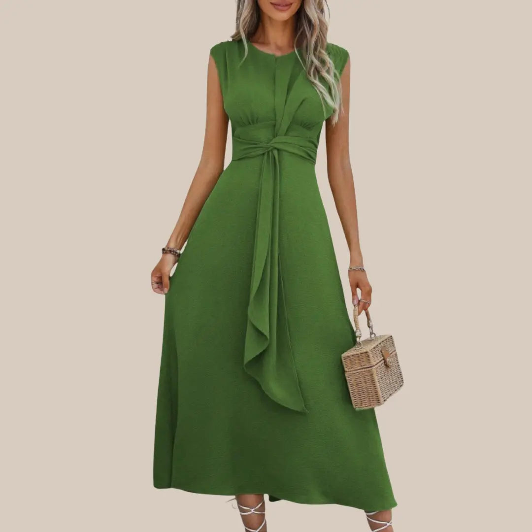 REESE™ | Elegant Sleeveless Round Neck Maxi Dress CULT ÉIRE