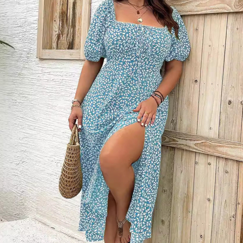 AVENNA™ – Comfy Elegant Summer Slit Dress CULTÉIRE DUBLIN