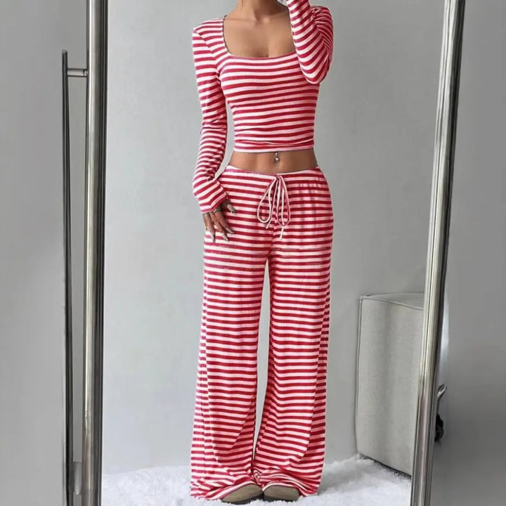 JANA™ - Relaxed Fit Crop Top and Pants Lounge Set CULT ÉIRE
