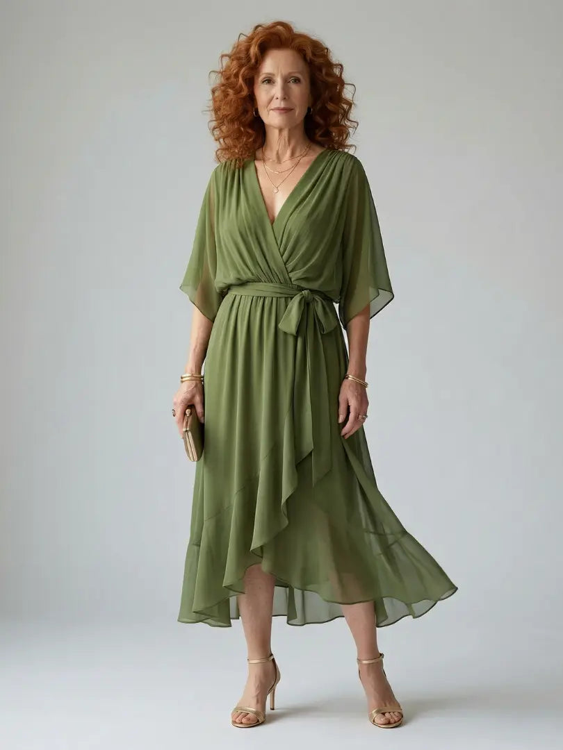 Elric | Light Drape Midi Dress CULT ÉIRE