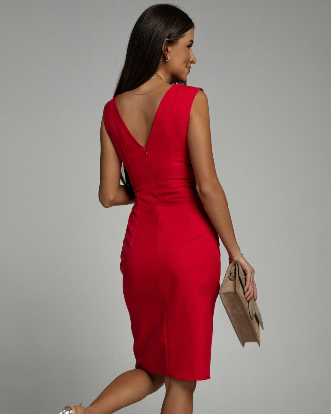 ADRIENNE | Elegant Draped Dress with Sculpting Silhouette CULTÉIRE DUBLIN