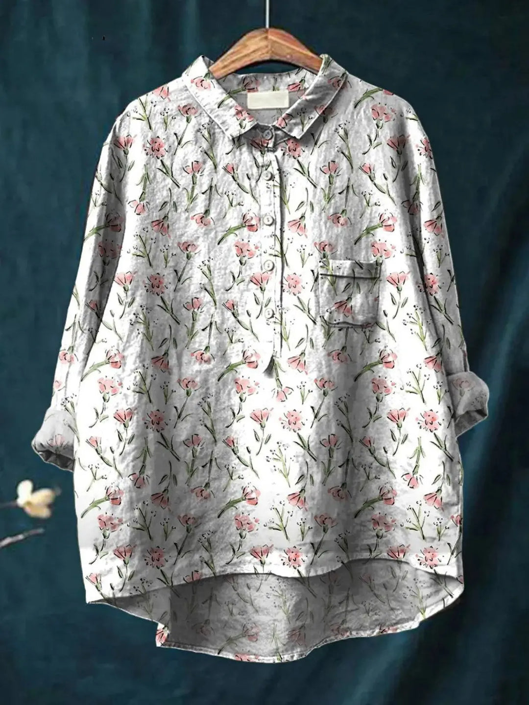 Hadley | Pink Spring Floral Repeat Pattern Printed Women's Casual  Shirt CULT ÉIRE