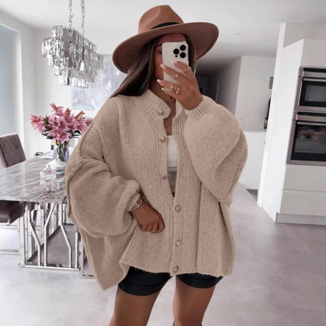 VANDANA™ - Classic Button-Down Long Sleeve Cardigan CULT ÉIRE