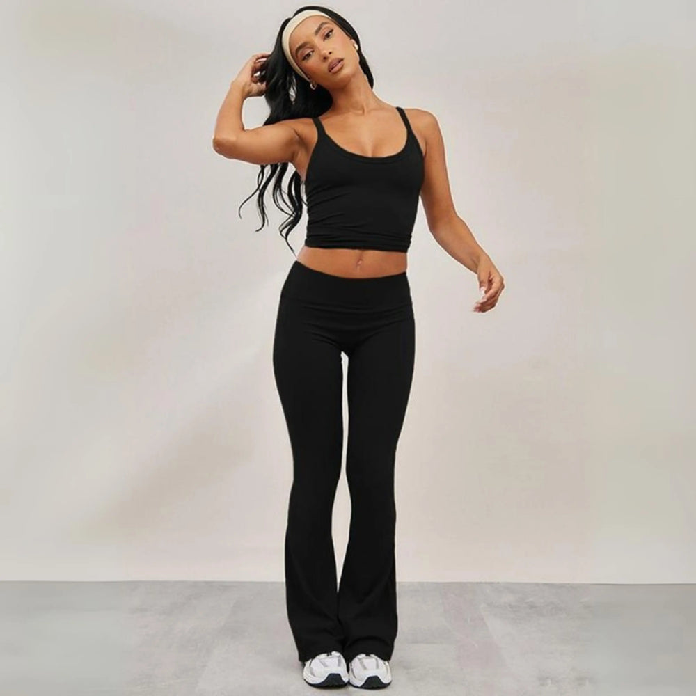 ARIANA™ - Casual Cami Top and Flare Leg Pants Set CULT ÉIRE