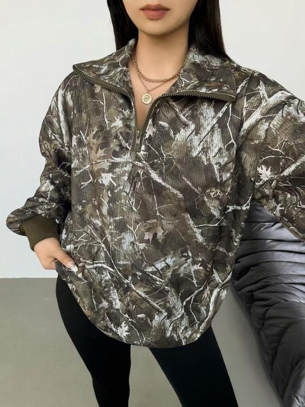 INGRID™ - Women’s Casual Zip-Up Front Leopard Print Sweatshirt Long Sleeve CULTÉIRE DUBLIN