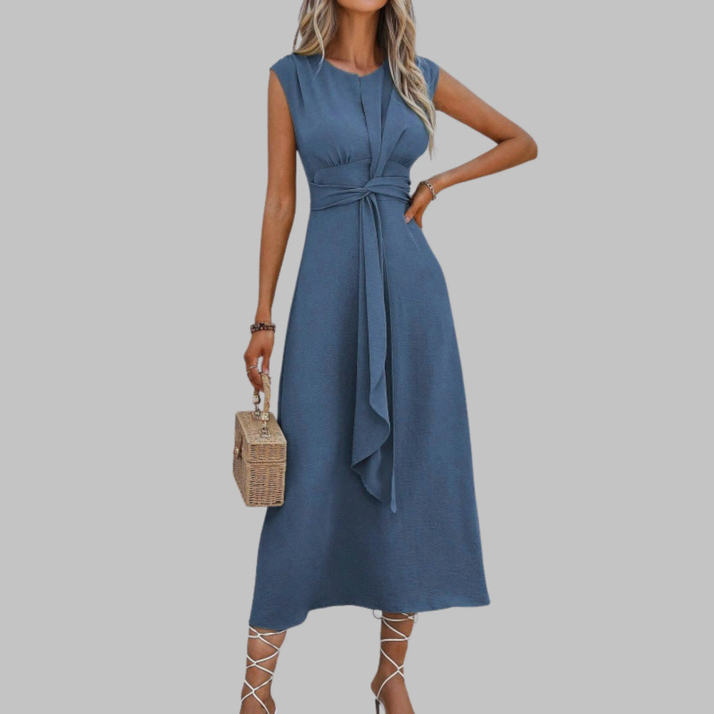 REESE™ | Elegant Sleeveless Round Neck Maxi Dress CULT ÉIRE