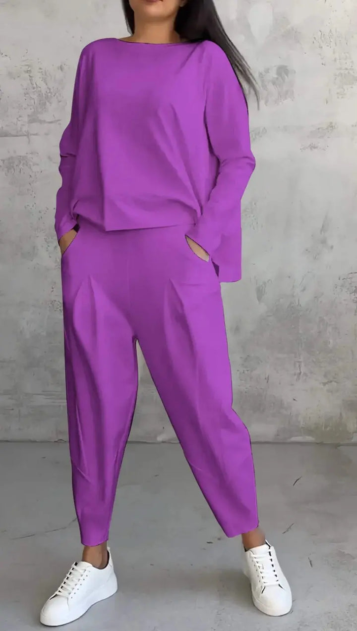 AMELIA | Casual Two-Piece Set with Round Neck and Long Sleeves CULT ÉIRE