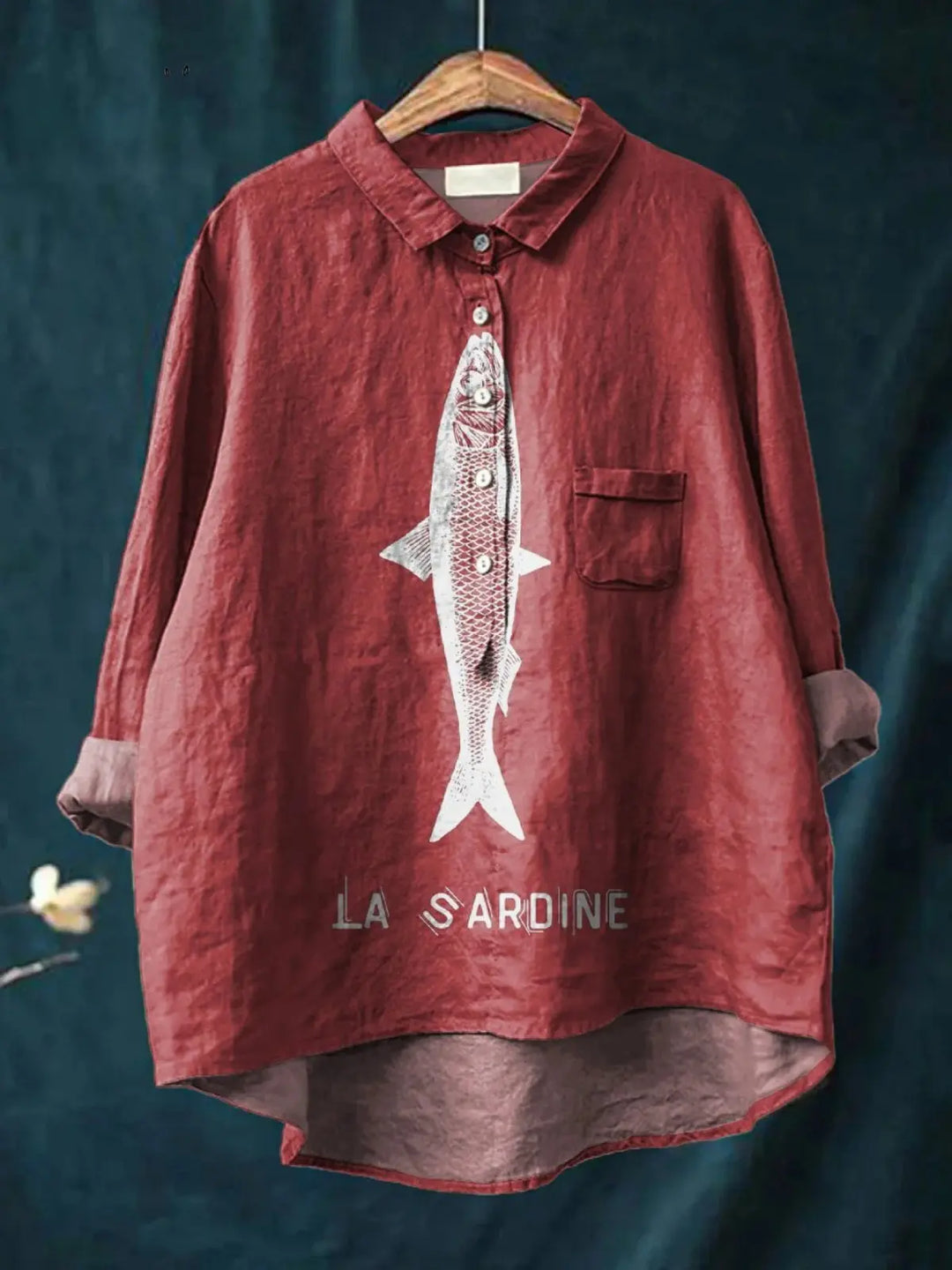 Faye | Sardine Fish Graphic Printed Women&