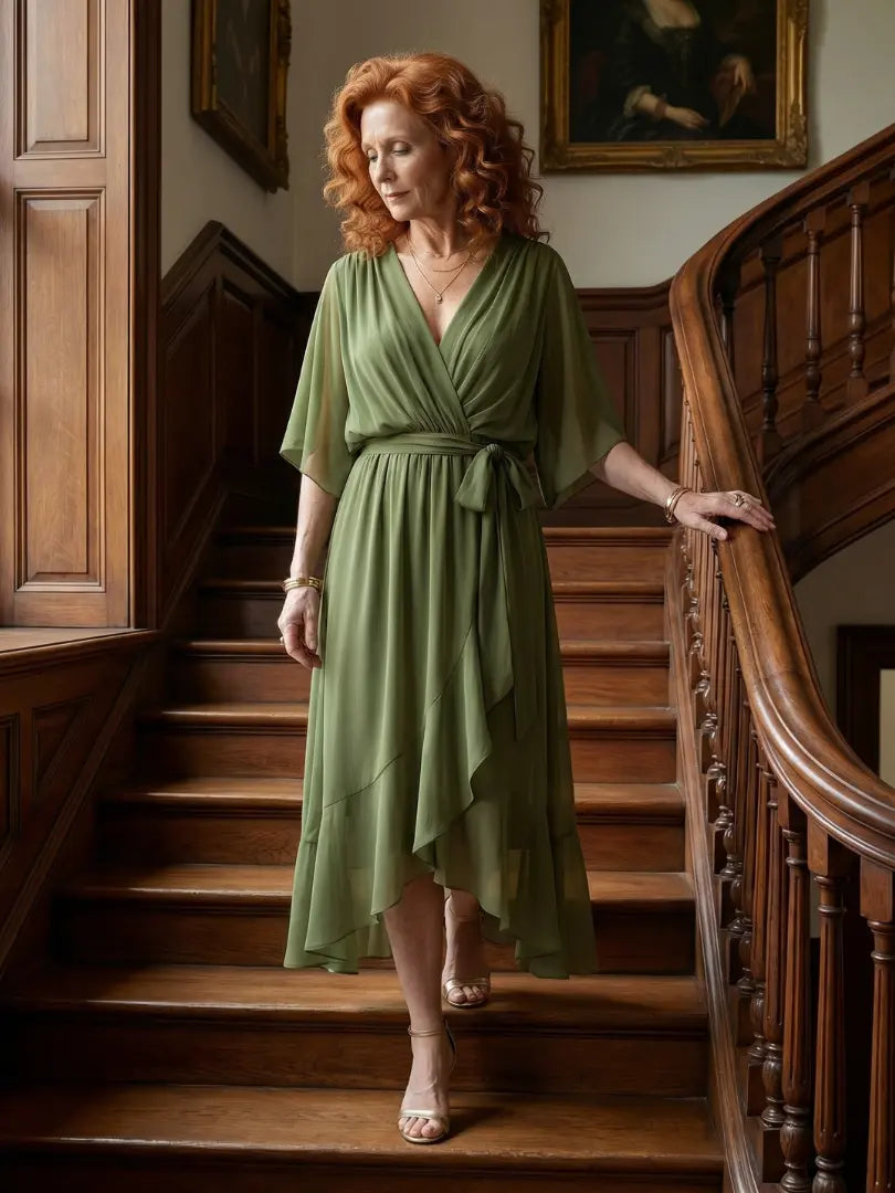 Elric | Light Drape Midi Dress CULT ÉIRE