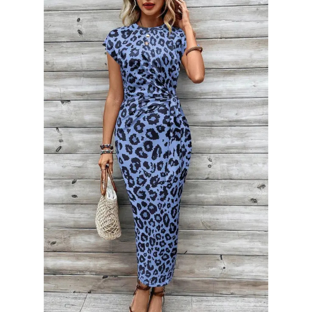 FELICIATI™ – Chic Bodycon Dress with Crew Neck Flutter Sleeves CULTÉIRE DUBLIN