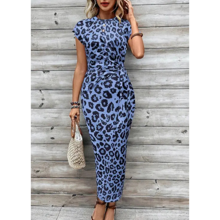 FELICIATI™ – Chic Bodycon Dress with Crew Neck Flutter Sleeves CULTÉIRE DUBLIN