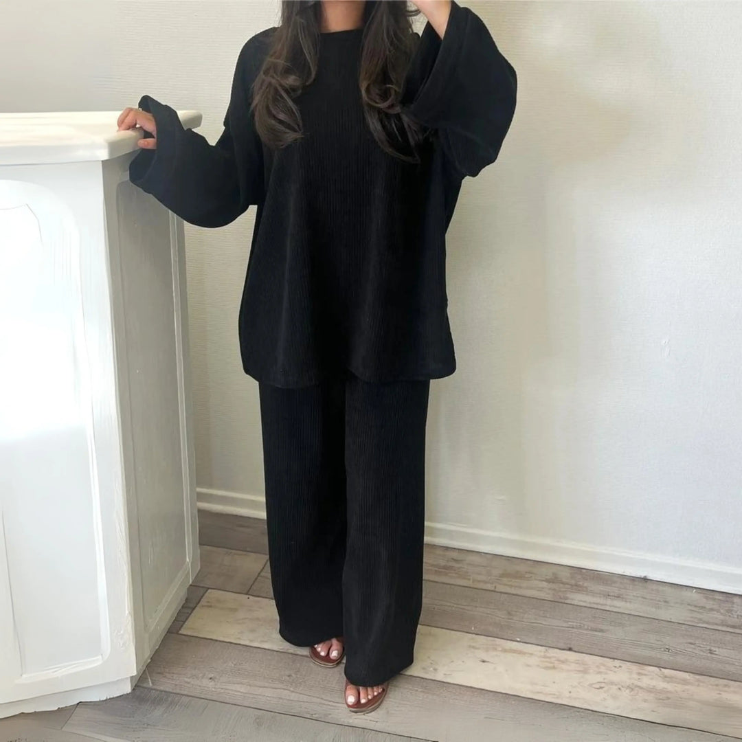 UNI™ - Casual Loose Top and Wide Leg Pants Set CULT ÉIRE