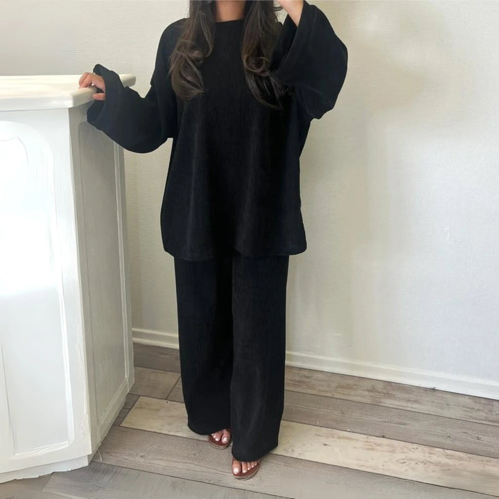 UNI™ - Casual Loose Top and Wide Leg Pants Set CULT ÉIRE