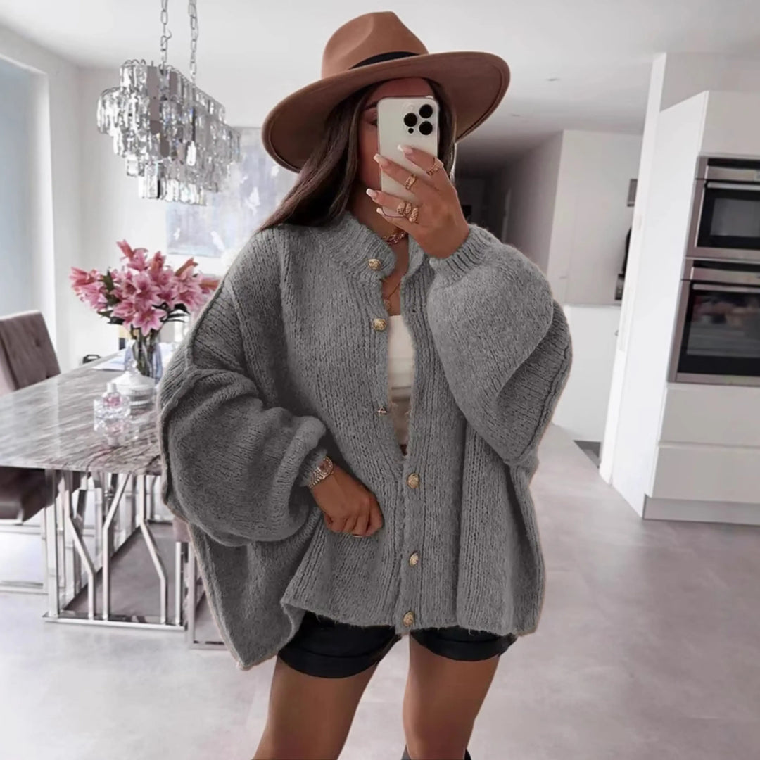 VANDANA™ - Classic Button-Down Long Sleeve Cardigan CULT ÉIRE