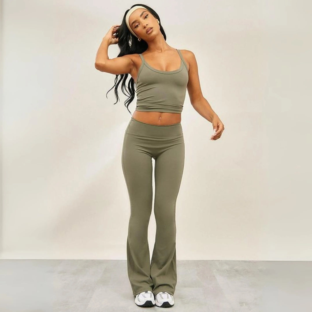 ARIANA™ - Casual Cami Top and Flare Leg Pants Set CULT ÉIRE