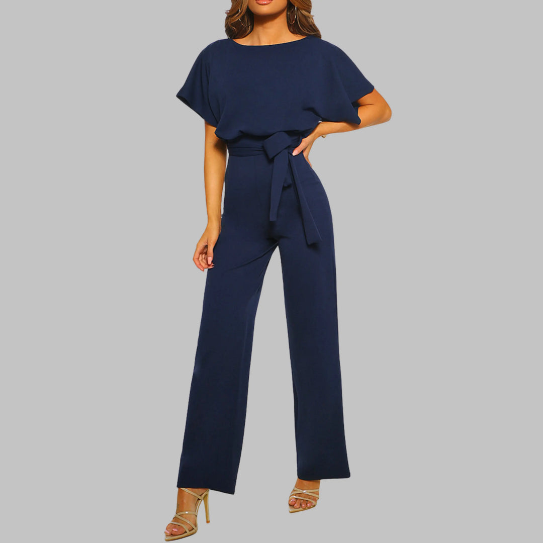 WANNON™ - Casual Tie Front Batwing Sleeve Jumpsuit CULT ÉIRE