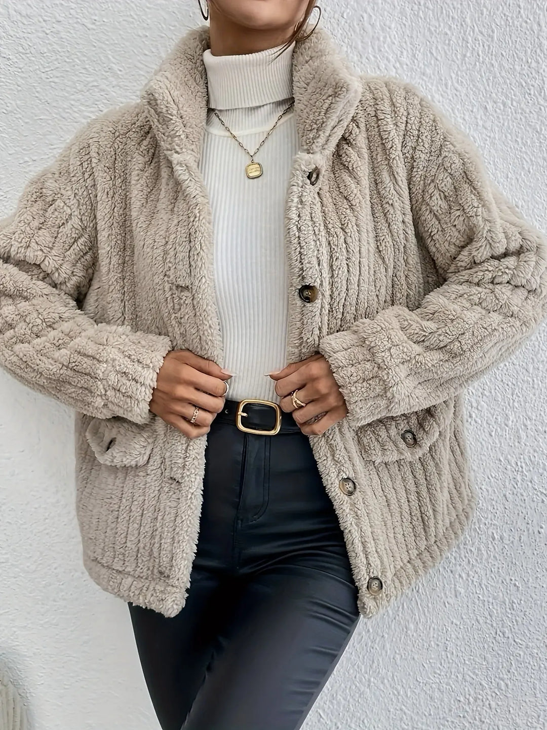 NOVA™ | Double-Sided Velvet Button Cardigan CULT ÉIRE