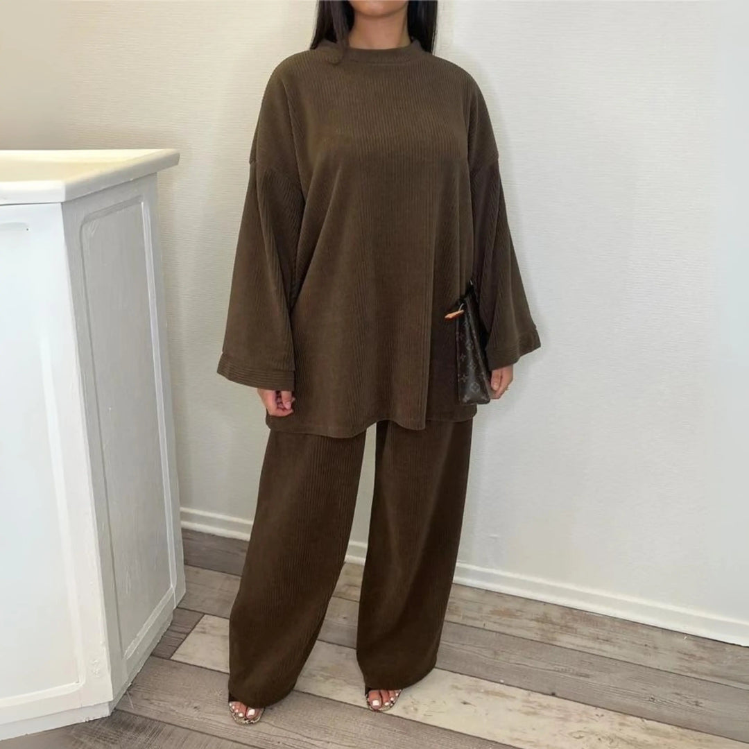 UNI™ - Casual Loose Top and Wide Leg Pants Set CULT ÉIRE