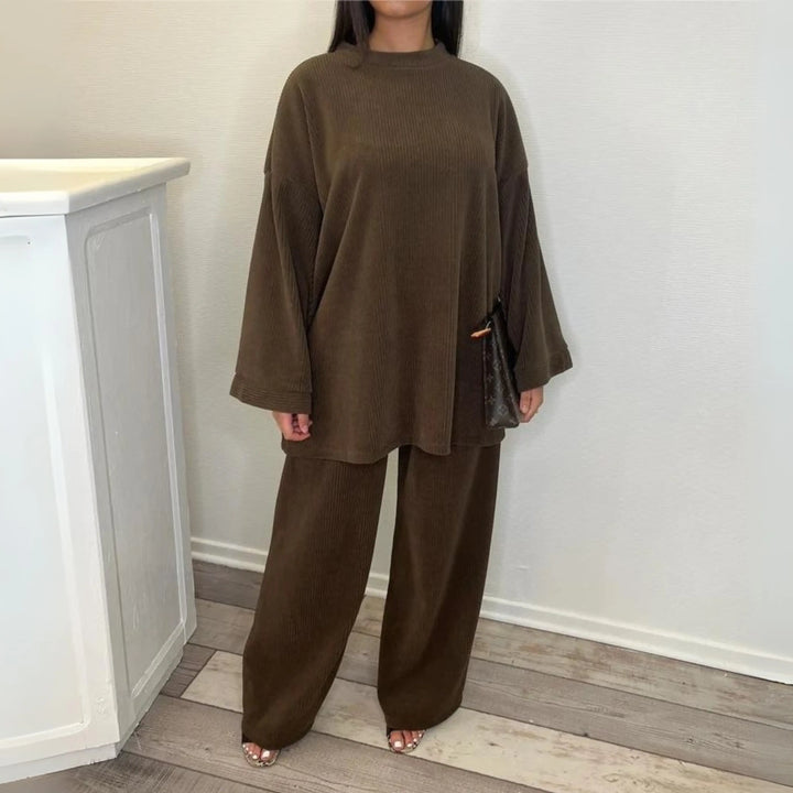 UNI™ - Casual Loose Top and Wide Leg Pants Set CULT ÉIRE