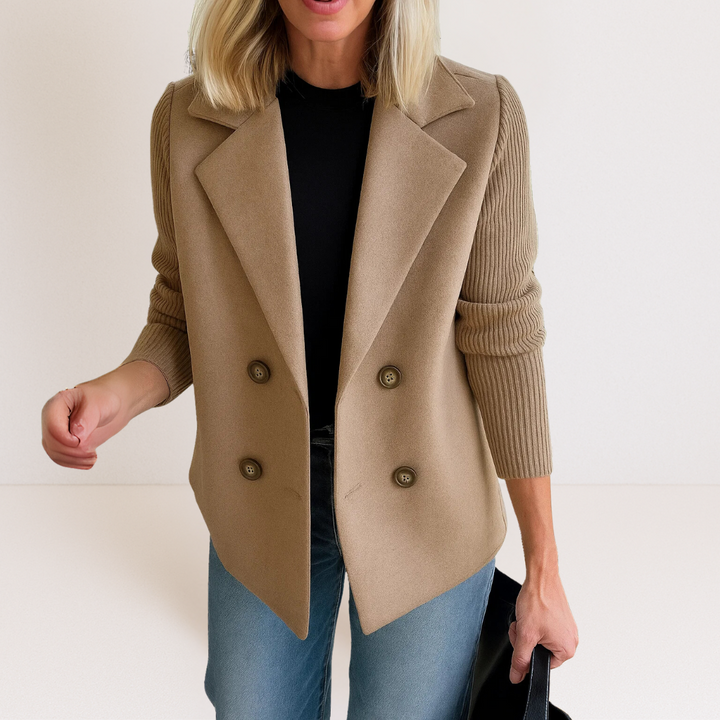 Feyrinna | Elegant Knit-sleeve Jacket CULTÉIRE DUBLIN