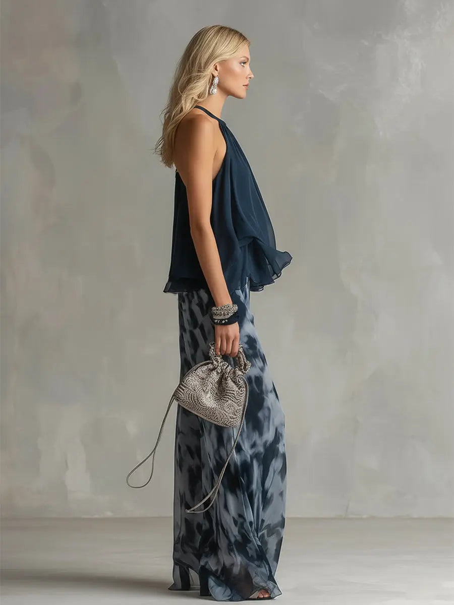 EVELINA | Printed Wide Leg Co-Ord Set CULT ÉIRE