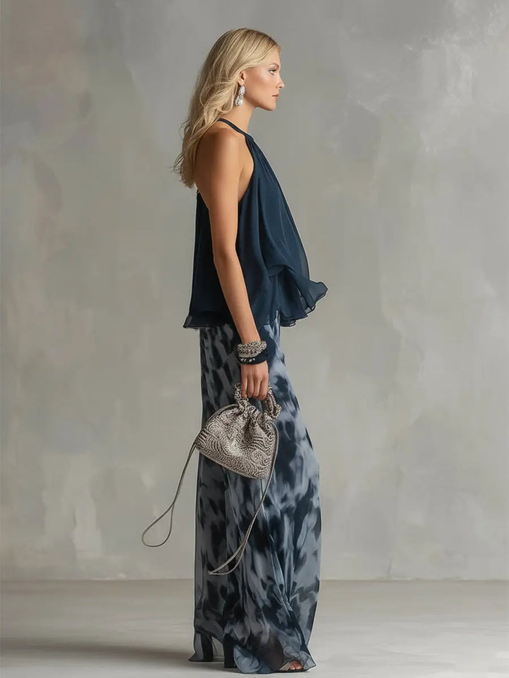 EVELINA | Printed Wide Leg Co-Ord Set CULT ÉIRE