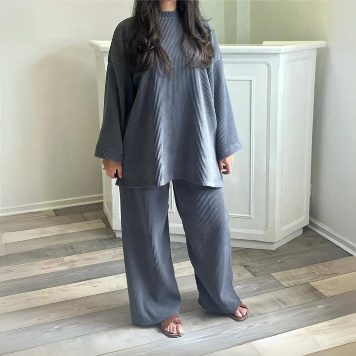 UNI™ - Casual Loose Top and Wide Leg Pants Set CULT ÉIRE