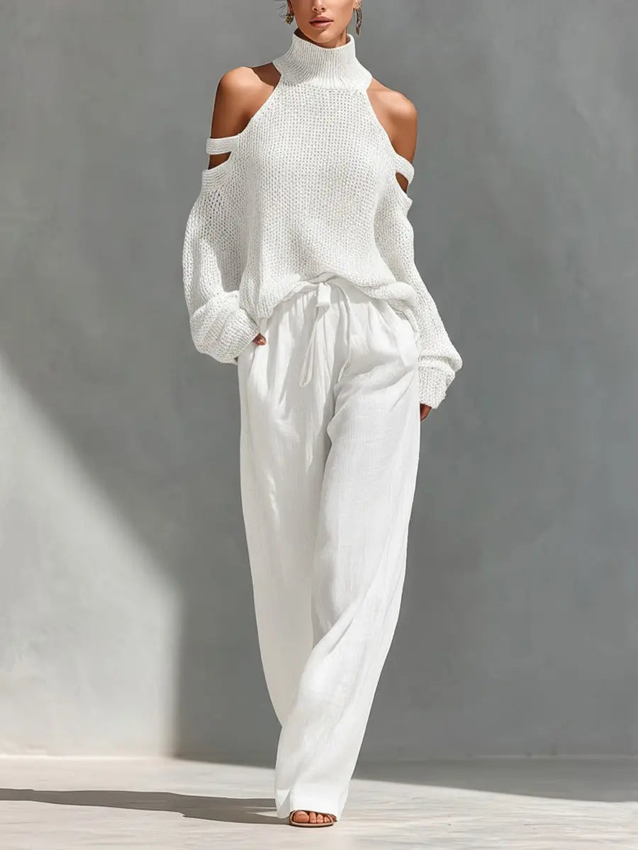 CAMILLA™ | Fashionable Knitted and Linen Set CULT ÉIRE