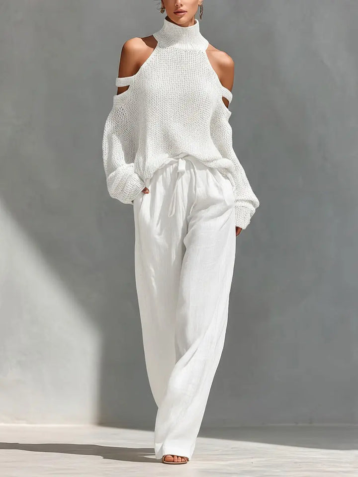 CAMILLA™ | Fashionable Knitted and Linen Set CULT ÉIRE