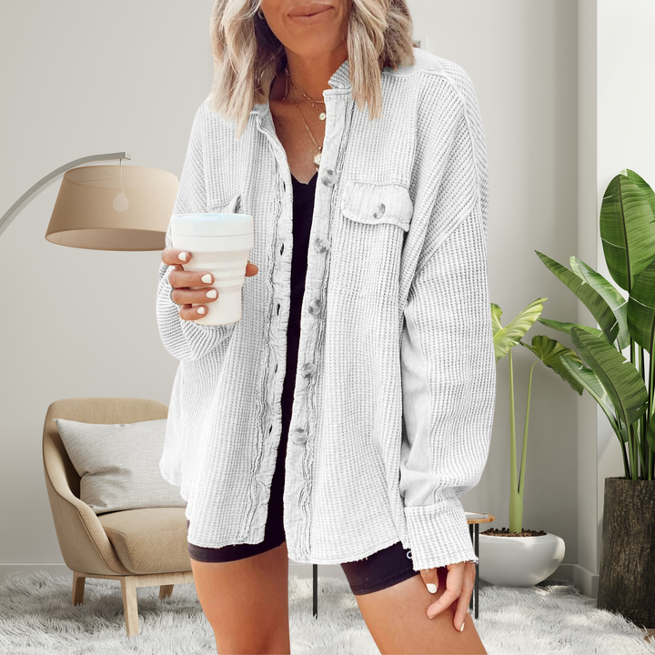 FAYE™ - Cozy Loose Fit Batwing Sleeve Button Down Jacket CULTÉIRE DUBLIN