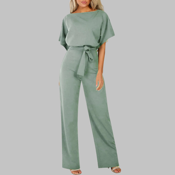WANNON™ - Casual Tie Front Batwing Sleeve Jumpsuit CULT ÉIRE