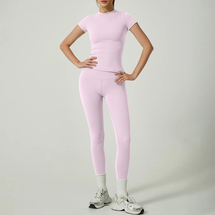 UBE™ - Casual Plain Top and Leggings Loungewear Set CULT ÉIRE