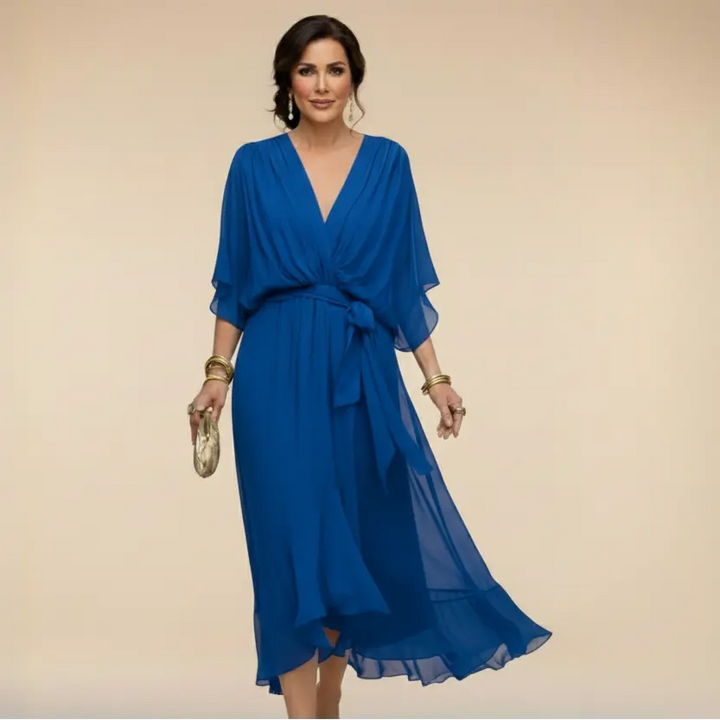 MONICA™ | Elegant V-Neck Dress CULT ÉIRE