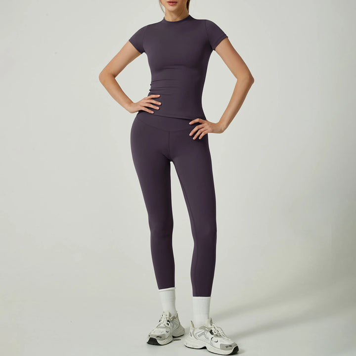 UBE™ - Casual Plain Top and Leggings Loungewear Set CULT ÉIRE