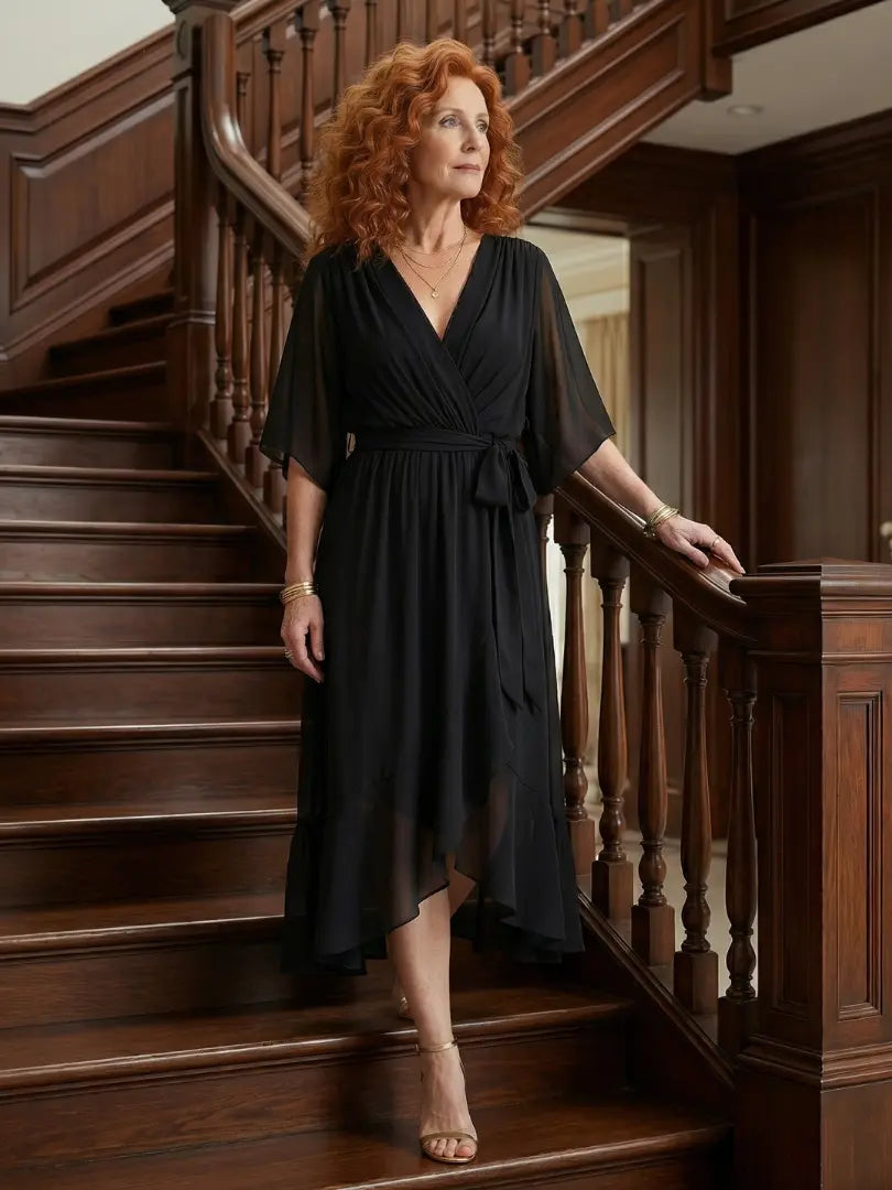 Elric | Light Drape Midi Dress CULT ÉIRE