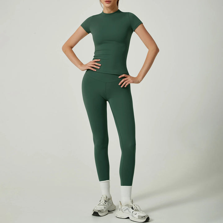 UBE™ - Casual Plain Top and Leggings Loungewear Set CULT ÉIRE
