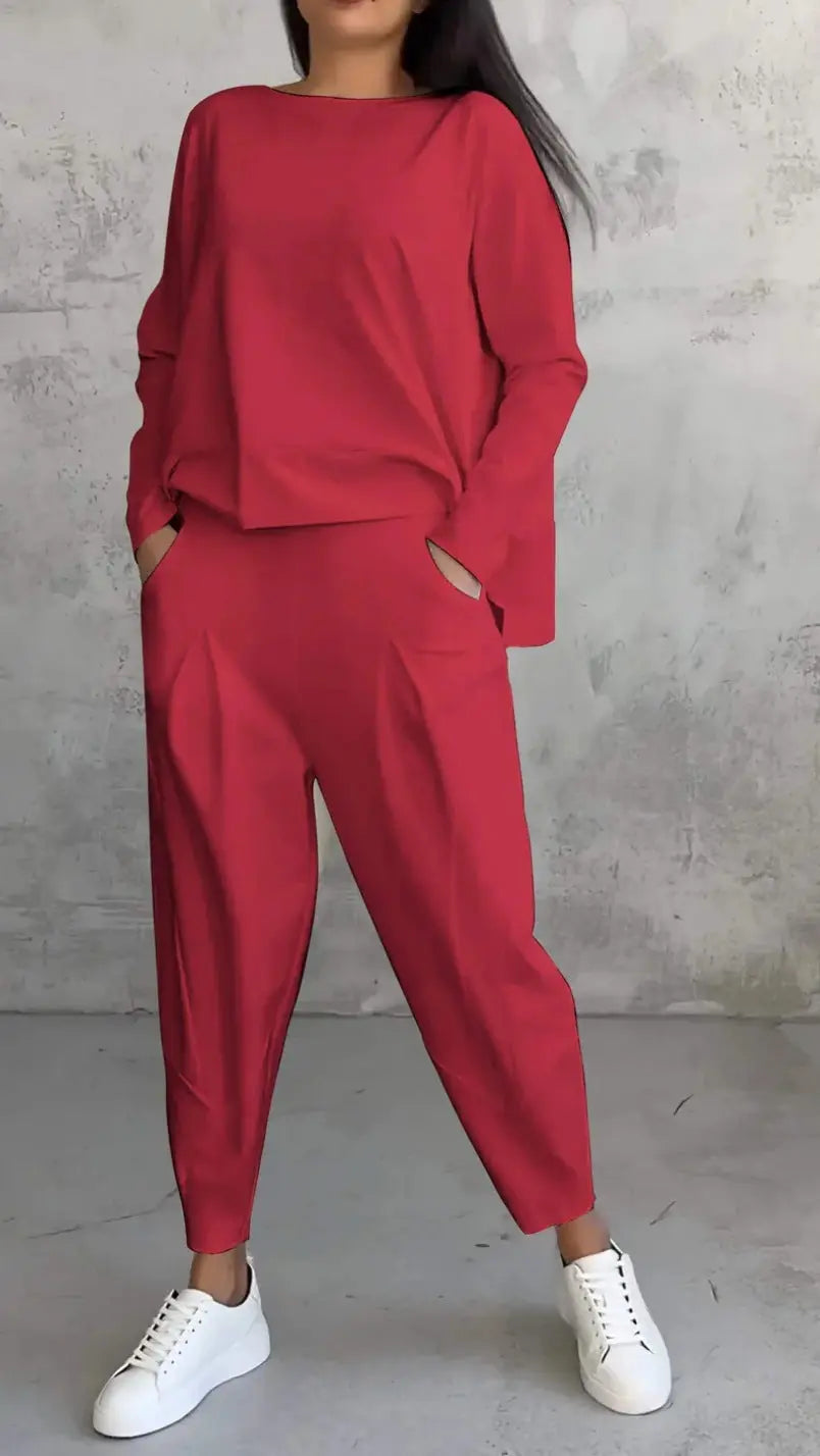 AMELIA | Casual Two-Piece Set with Round Neck and Long Sleeves CULT ÉIRE