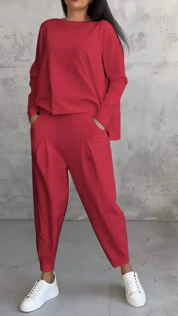AMELIA | Casual Two-Piece Set with Round Neck and Long Sleeves CULT ÉIRE
